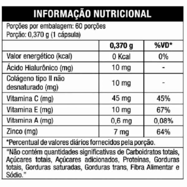 Àcido Hialorônoco/COLAGENO TIPO 2 - Imagem 2