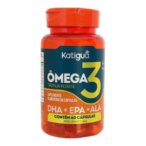 Ômega 3 Tripla Fonte DHA + EPA + ALA – 60 cápsulas | Katiguá